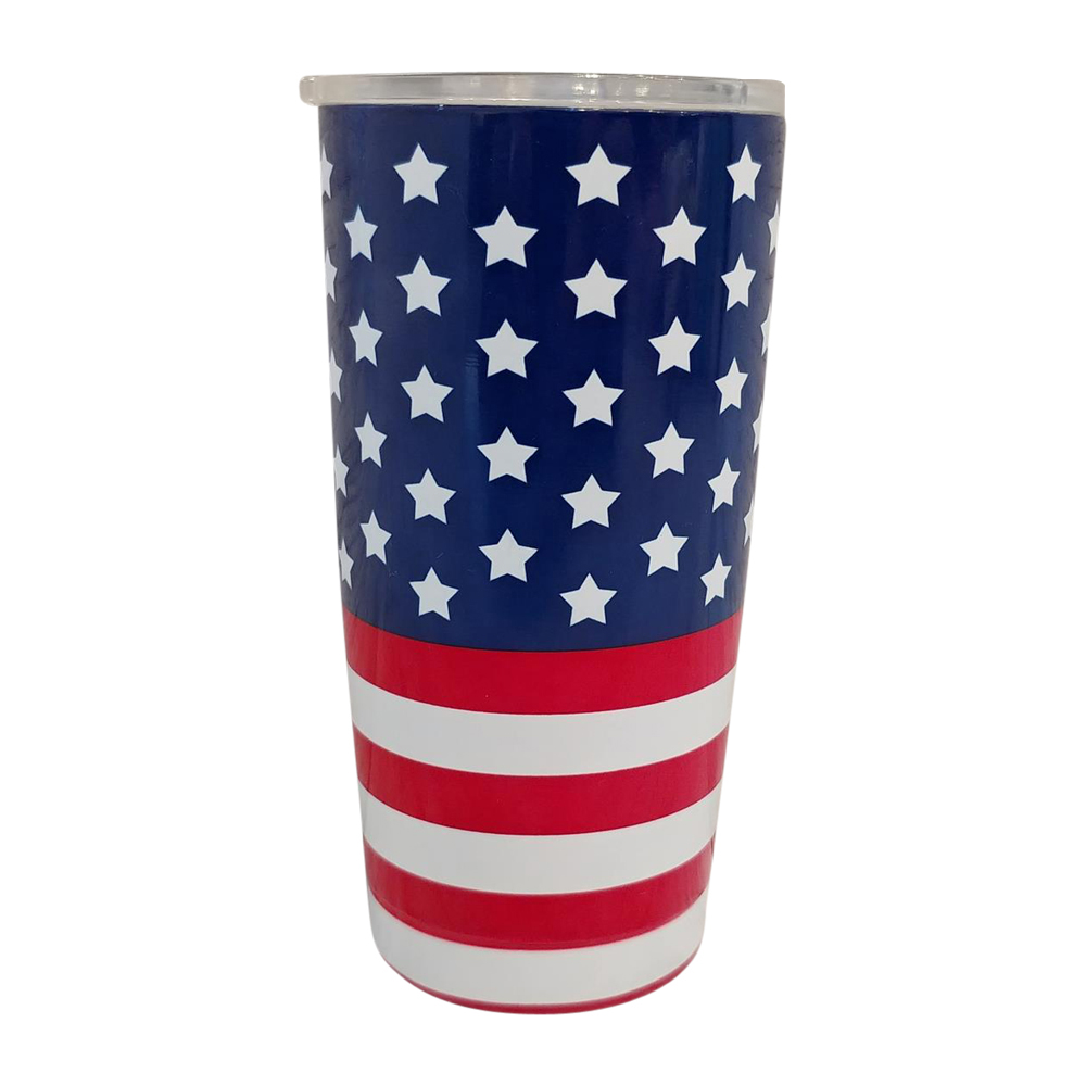 The Coral Palms® 20oz Double Wall Stainless Steel Super Tumbler - OLD GLORY