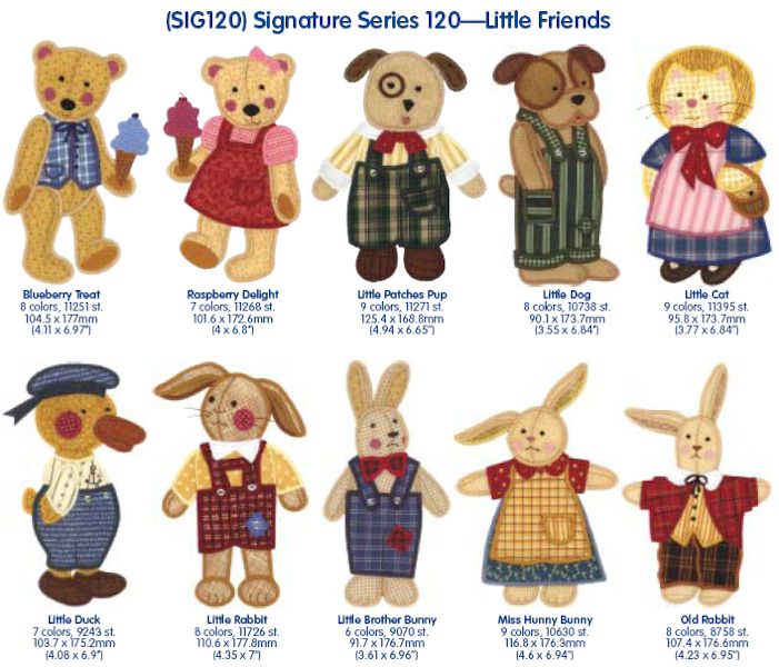 Little Friends Applique Cactus Punch SIG120 Embroidery Designs on CD