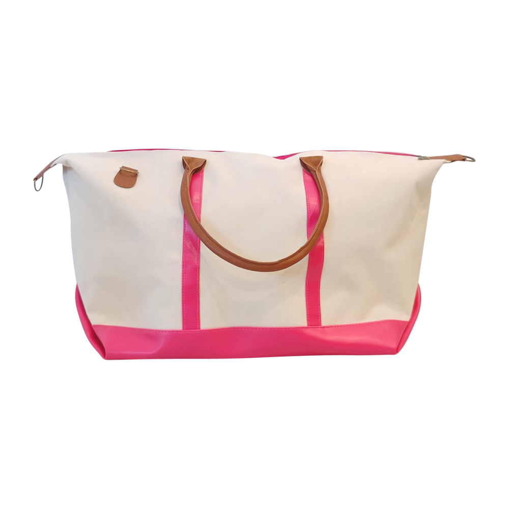 The Coral Palms® Kayden Canvas Weekender Bag - PINK - CLOSEOUT