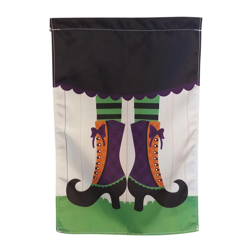 Witchy Boots  Halloween Festive Outdoor Garden Banner - CLOSEOUT