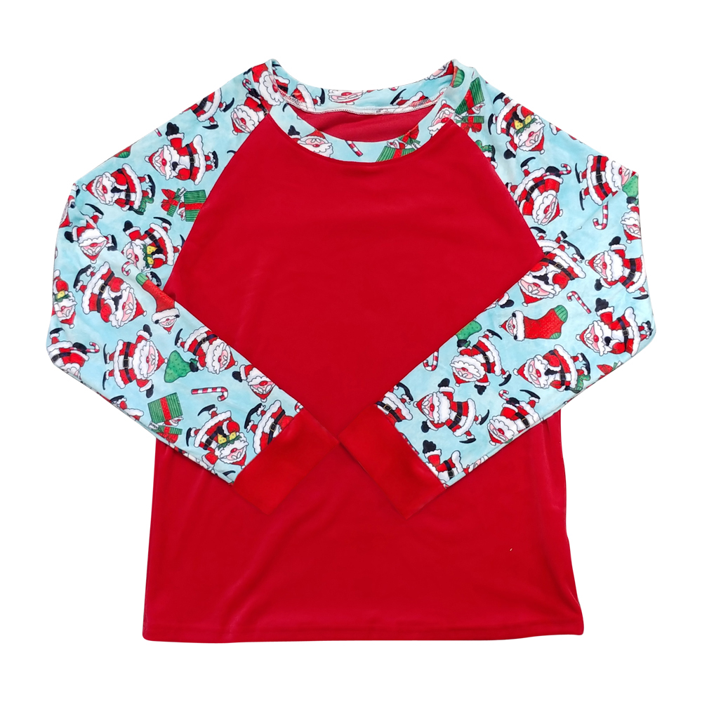 The Coral Palms® Ultra-Soft Children's Raglan Santa Christmas Pajamas - CLOSEOUT