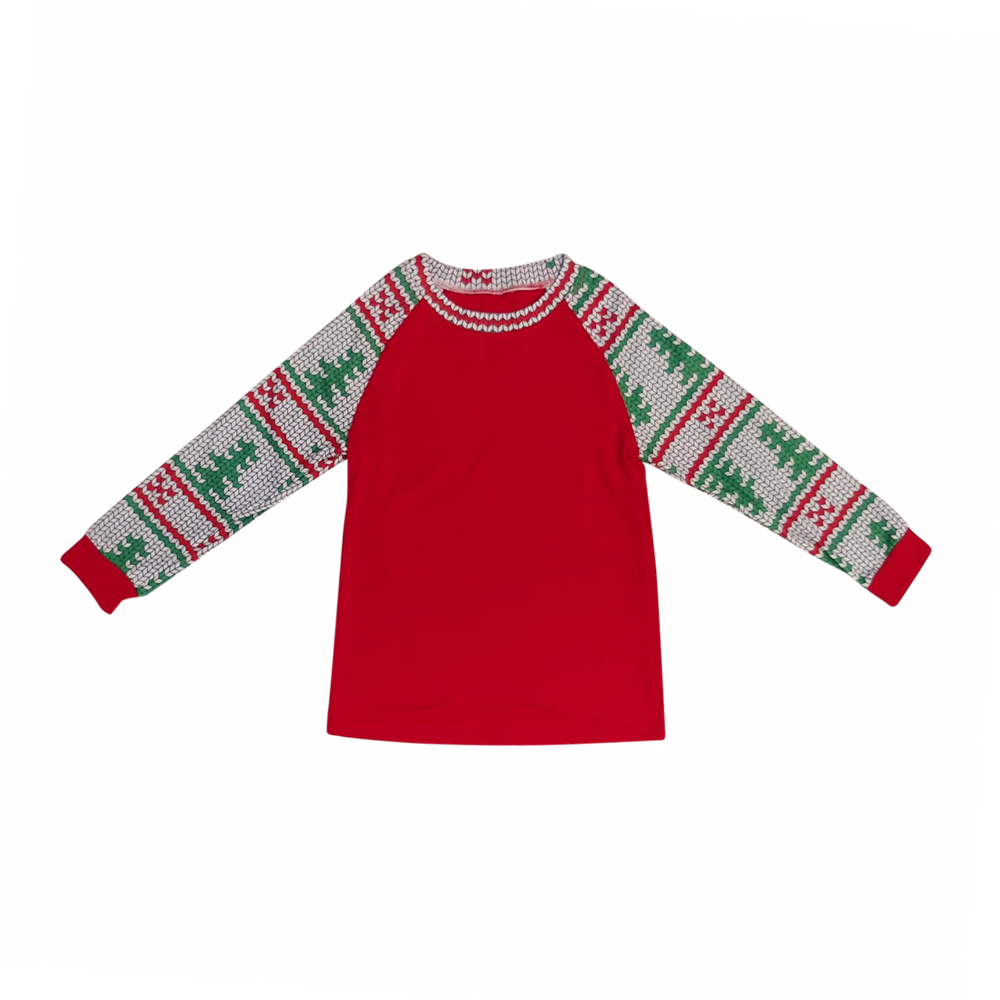 The Coral Palms® Ultra-Soft Children's Raglan Nordic Christmas Pajamas - CLOSEOUT