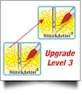 StitchArtist UPGRADE from Level 2 to Level 3 by Embrilliance Embroidery Software DOWNLOADABLE