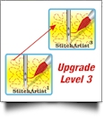 StitchArtist UPGRADE from Level 1 to Level 3 by Embrilliance Embroidery Software DOWNLOADABLE