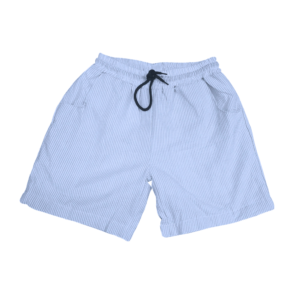 The Coral Palms® Mens Seersucker Swimming Trunks - BLUE CLOSEOUT