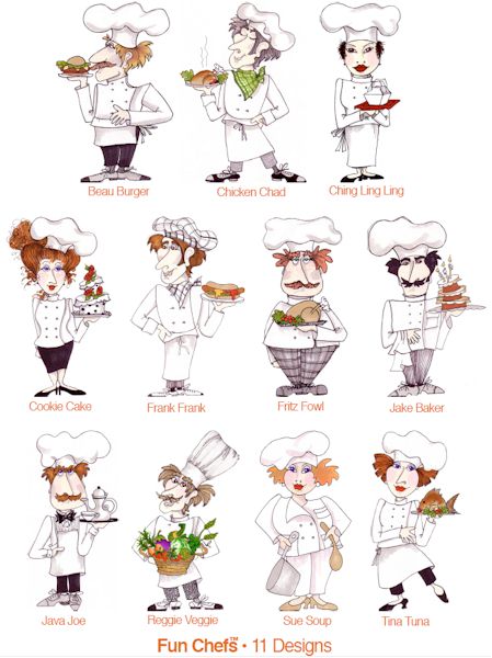 Fun Chefs by Loralie Designs Embroidery Designs on CD 630025