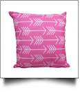 Throw Pillow Cover in Arrow Print - PINK - CLOSEOUT