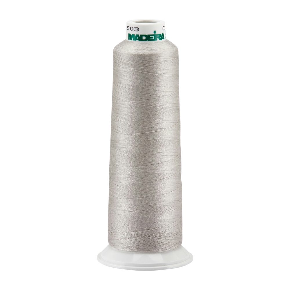 Madeira Aeroquilt Polyester Longarm Quilting Thread 3000 Yard Cone - SILVER 91308686