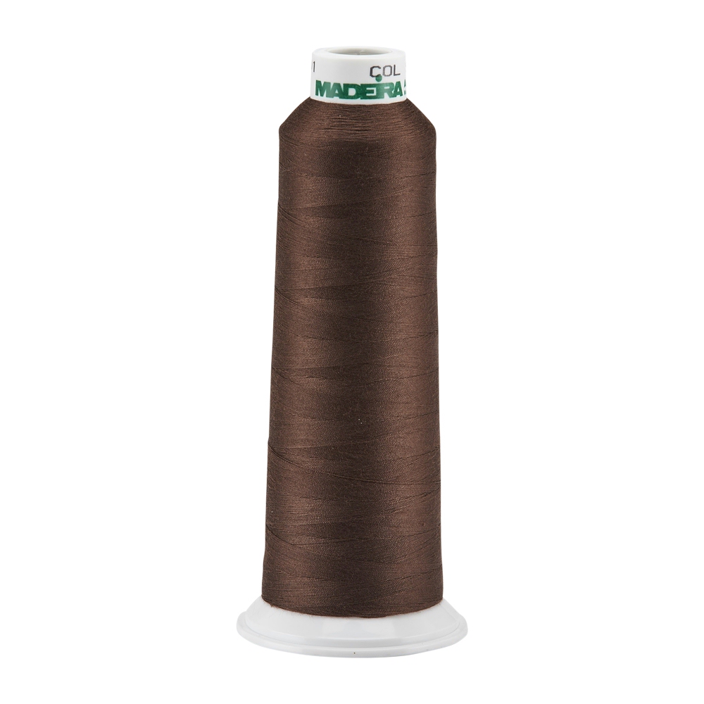 Madeira Aeroquilt Polyester Longarm Quilting Thread 3000 Yard Cone - BROWN 91309290