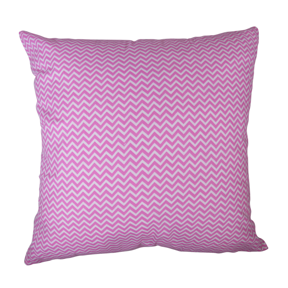 Throw Pillow Cover in Mini Chevron Print - LIGHT PINK - CLOSEOUT