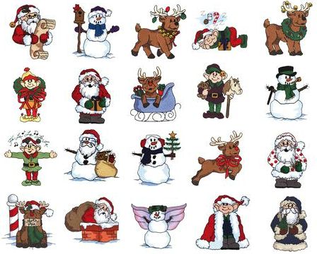 North Pole Embroidery Designs on CD 970120