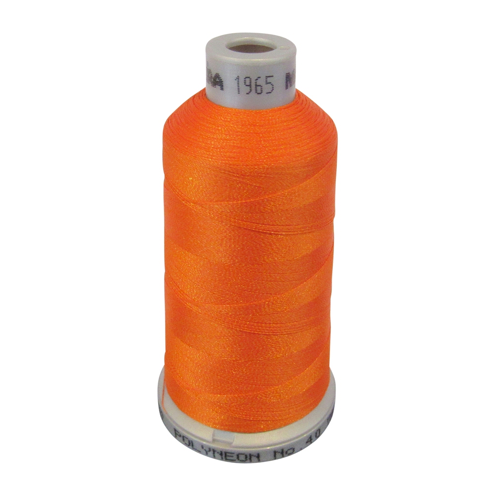 1965 Orange Peel Madeira Polyneon Polyester Embroidery Thread 1000 Meter Spool - CLOSEOUT