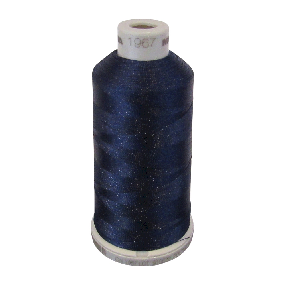 1967 Dark Denim Madeira Polyneon Polyester Embroidery Thread 1000 Meter Spool - CLOSEOUT