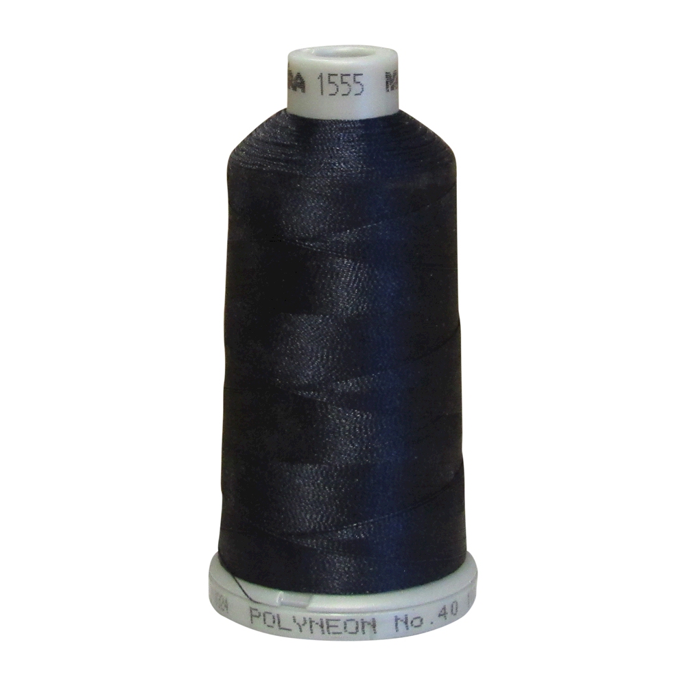 1555 Carbon Paper Madeira Polyneon Polyester Embroidery Thread 1000 Meter Spool - CLOSEOUT