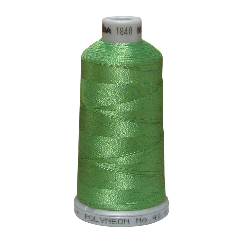 1848 Lime Green Madeira Polyneon Polyester Embroidery Thread 1000 Meter Spool - CLOSEOUT