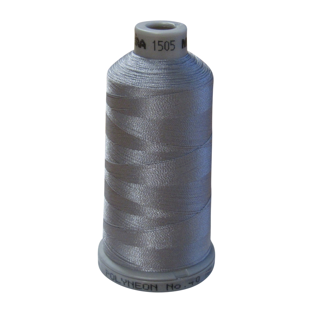 1505 Polished Silver Madeira Polyneon Polyester Embroidery Thread 1000 Meter Spool - CLOSEOUT