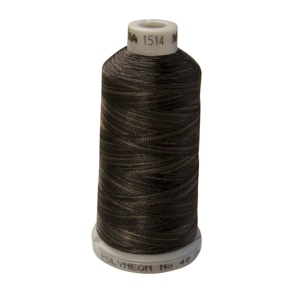 1514 Dark Brown Multi-Color Madeira Polyneon Polyester Embroidery Thread 1000 Meter Spool - CLOSEOUT