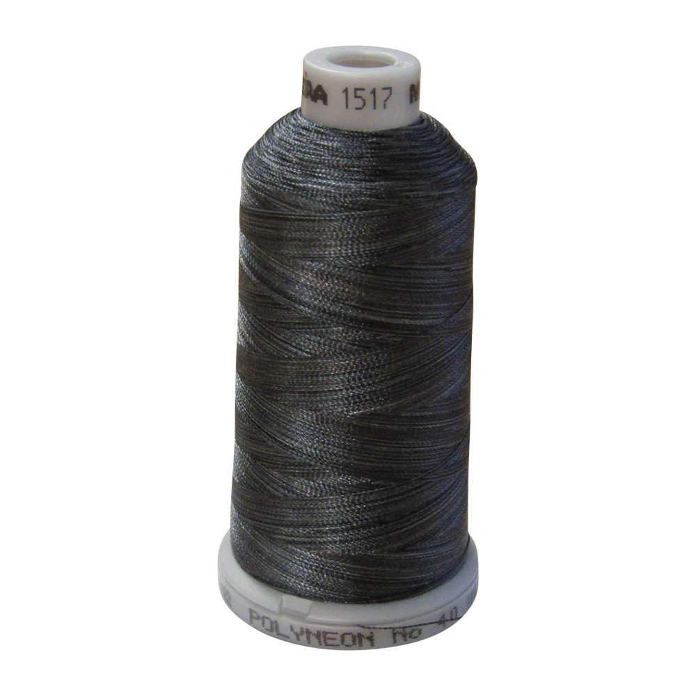 1517 Dark Gray & Brown Multi-Color Madeira Polyneon Polyester Embroidery Thread 1000 Meter Spool - CLOSEOUT