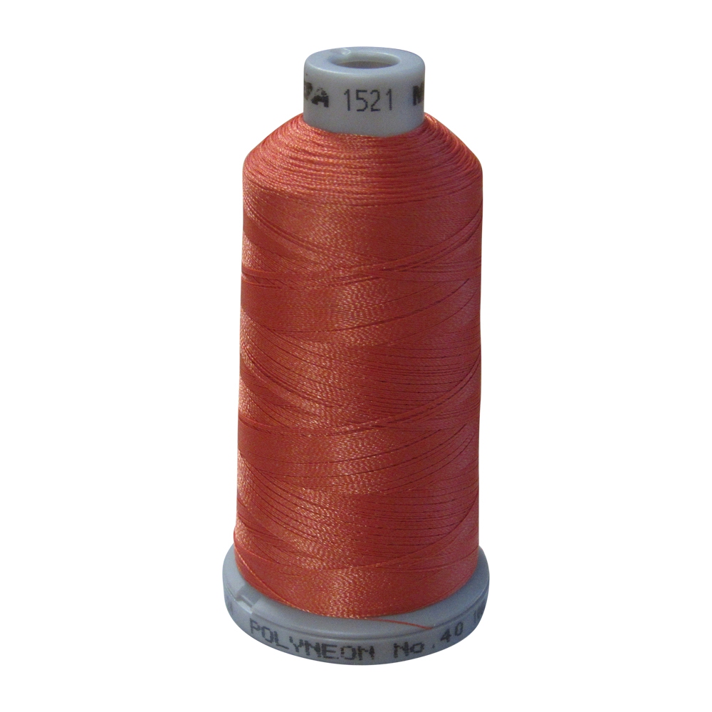 1521 Autumn Orange Madeira Polyneon Polyester Embroidery Thread 1000 Meter Spool - CLOSEOUT