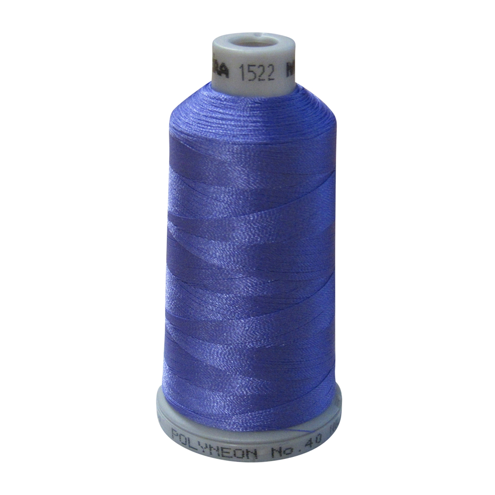 1522 Lavender Blue Madeira Polyneon Polyester Embroidery Thread 1000 Meter Spool - CLOSEOUT
