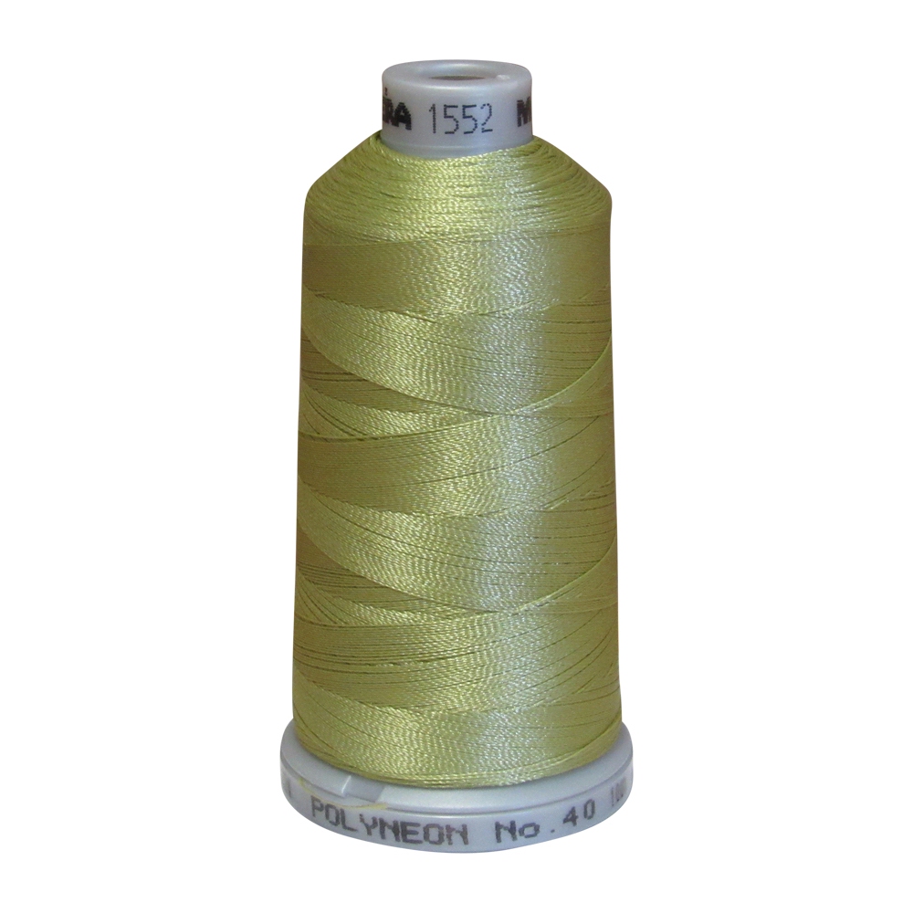 1552 Golden Green Madeira Polyneon Polyester Embroidery Thread 1000 Meter Spool - CLOSEOUT
