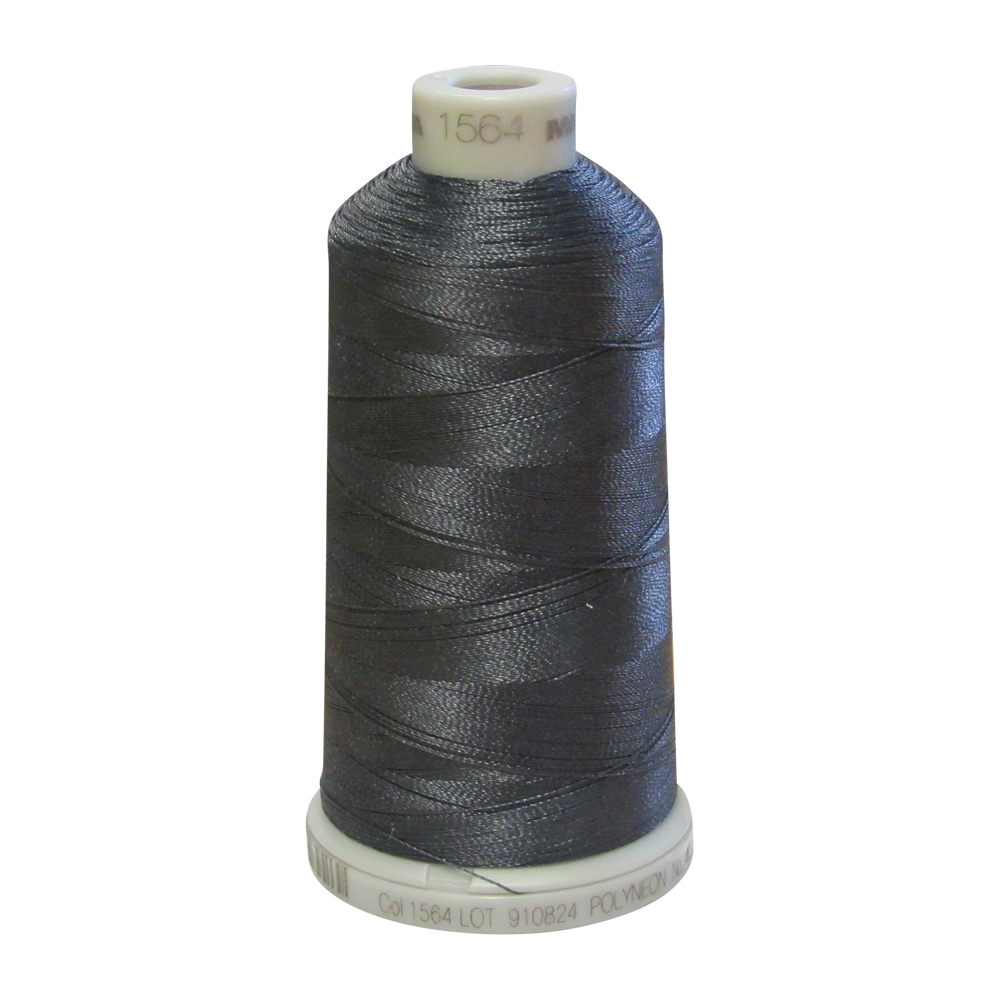 1564 Dark Pewter Madeira Polyneon Polyester Embroidery Thread 1000 Meter Spool - CLOSEOUT