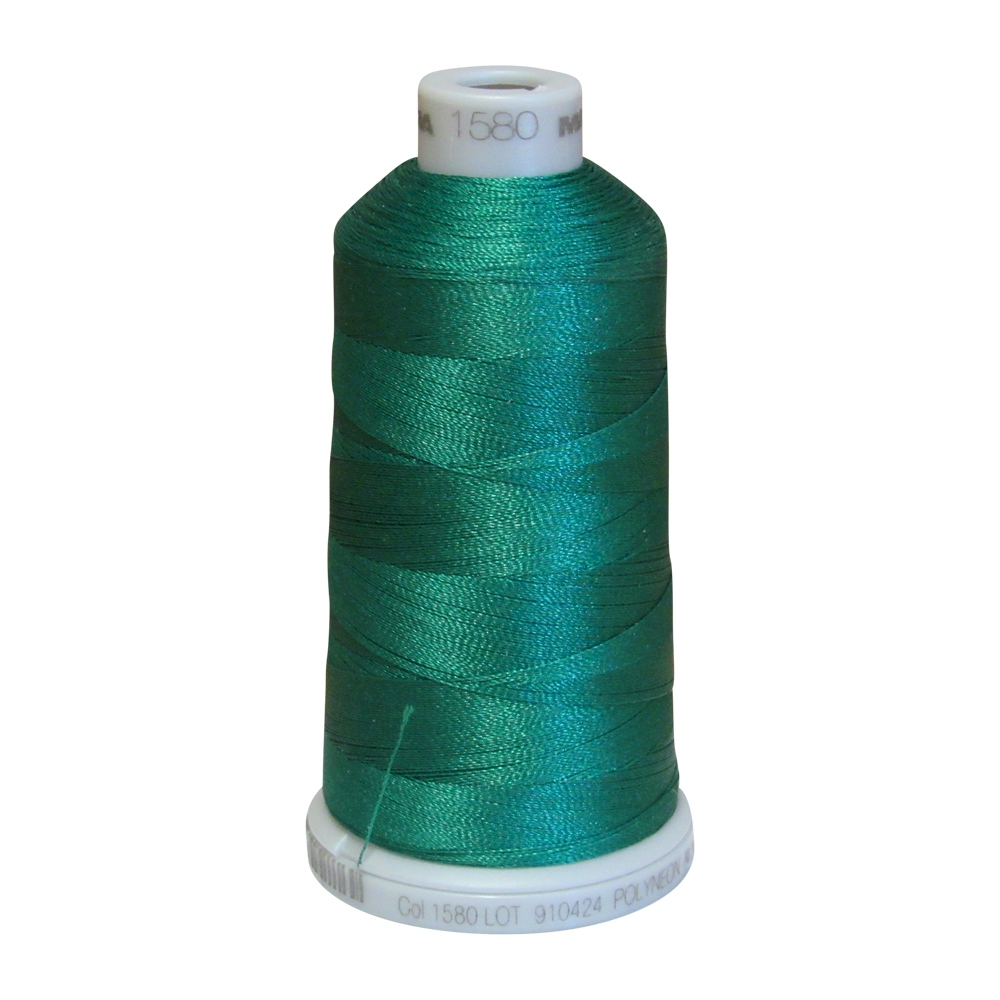 1580 Jungle Green Madeira Polyneon Polyester Embroidery Thread 1000 Meter Spool - CLOSEOUT