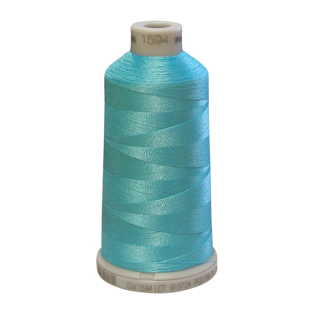1594 Cool Aqua Madeira Polyneon Polyester Embroidery Thread 1000 Meter Spool - CLOSEOUT