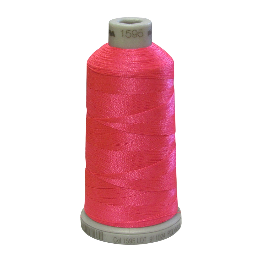 1595 Fluorescent Pink Madeira Polyneon Polyester Embroidery Thread 1000 Meter Spool - CLOSEOUT