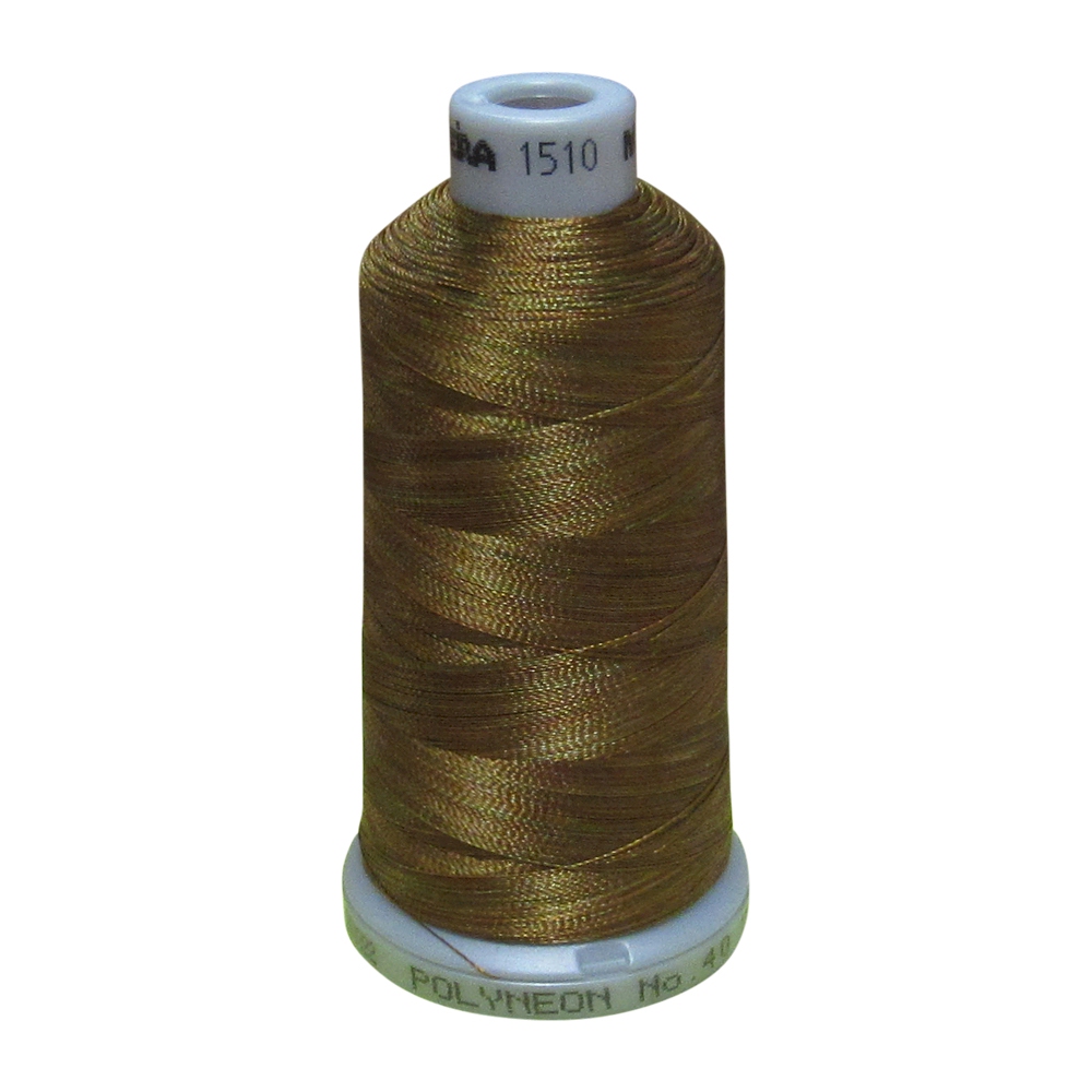 1510 Brown Multi-Color Madeira Polyneon Polyester Embroidery Thread 1000 Meter Spool - CLOSEOUT