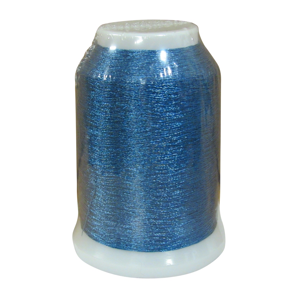 Yenmet Metallic Thread - SN5 (7000) Solid Medium Blue 1000 Meter Spool