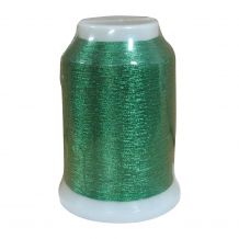 Yenmet Metallic Thread - SN10 (7002) Solid Green 1000 Meter Spool