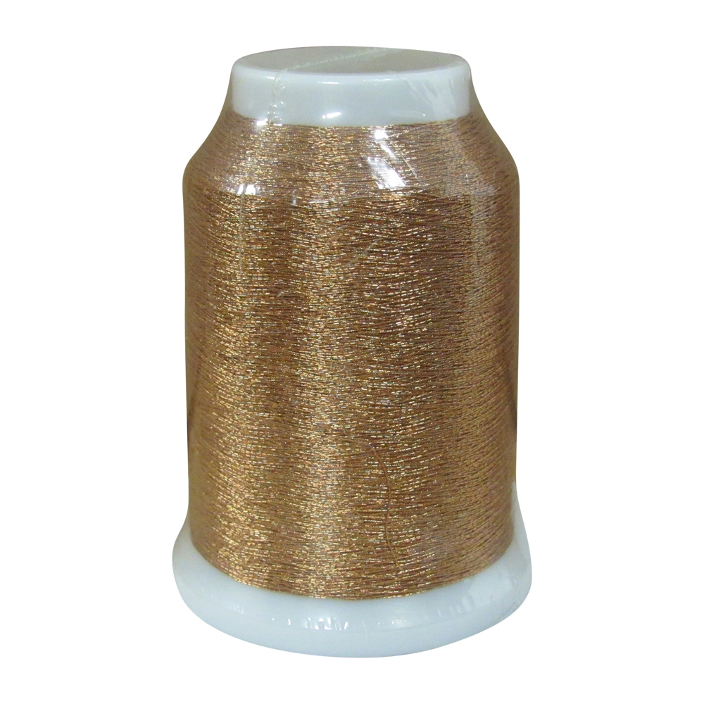 Yenmet Metallic Thread - SN19 Solid Orange Gold 1000 Meter Spool