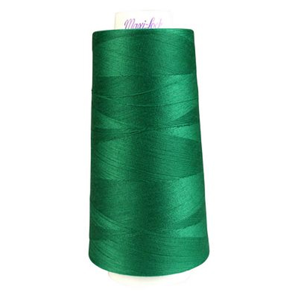 Maxi-Lock Serger Thread - 3000 Yard Cone - EMERALD - CLOSEOUT