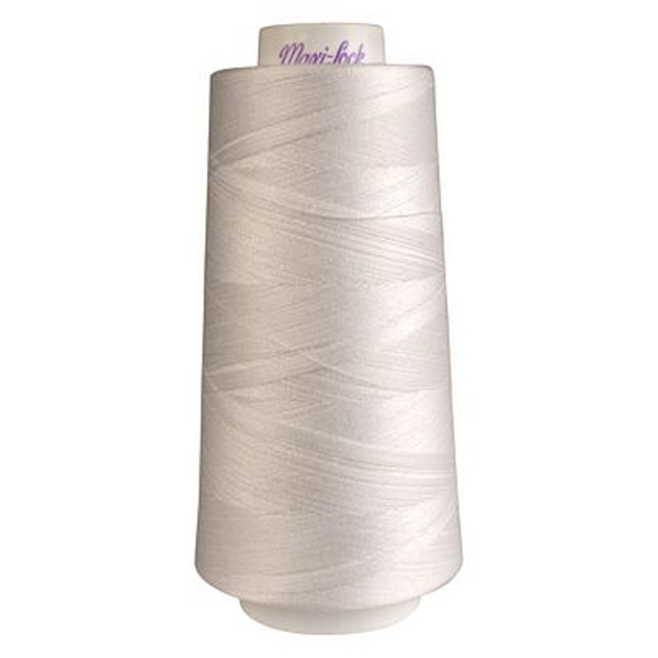 Maxi-Lock Serger Thread - 3000 Yard Cone - WHITE