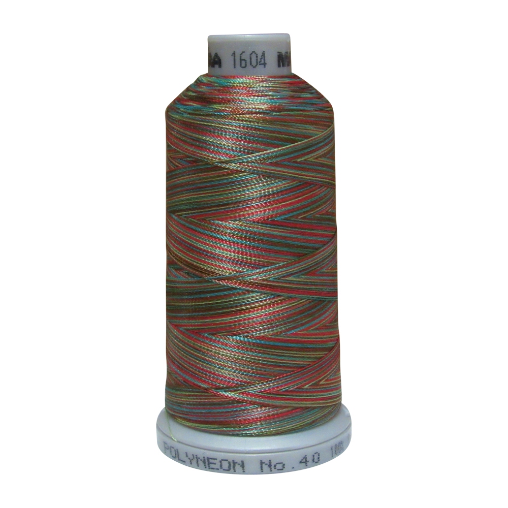 1604 Multi-Color Madeira Polyneon Polyester Embroidery Thread 1000 Meter Spool - CLOSEOUT