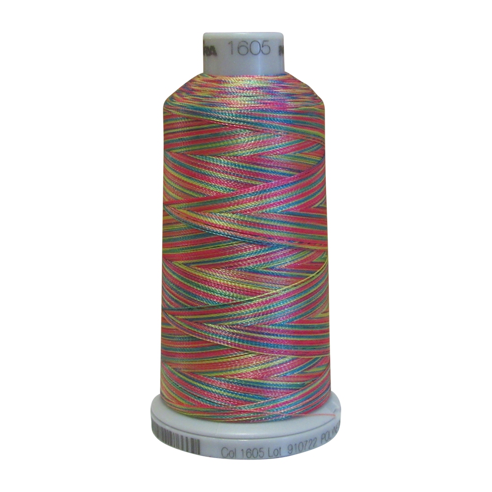 1605 Multi-Color Madeira Polyneon Polyester Embroidery Thread 1000 Meter Spool - CLOSEOUT