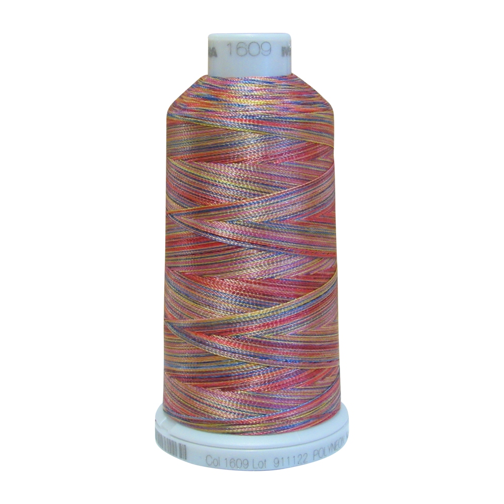 1609 Multi-Color Madeira Polyneon Polyester Embroidery Thread 1000 Meter Spool - CLOSEOUT