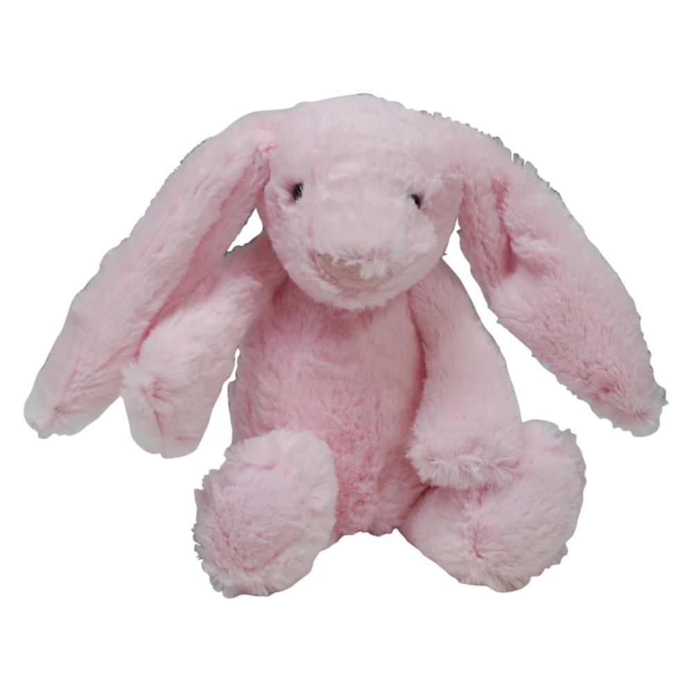 Small 10" Long-Eared Plush Easter Bunny - PINK