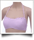 Juniors Ruffle Bandeau Bikini Swimsuit Top - LAVENDER