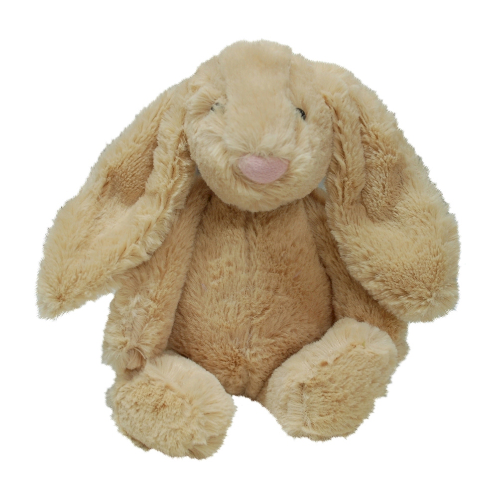 Small 10" Long-Eared Plush Easter Bunny - TAN - CLOSEOUT