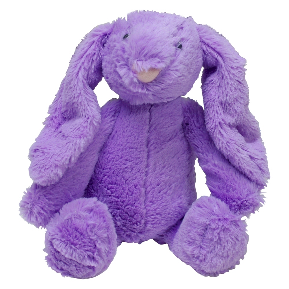 Small 10" Long-Eared Plush Easter Bunny - PURPLE - CLOSEOUT