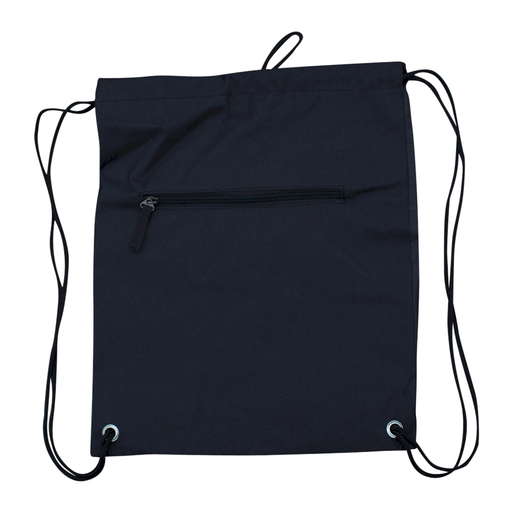 Gym Bag Drawstring Pack Embroidery Blanks - BLACK