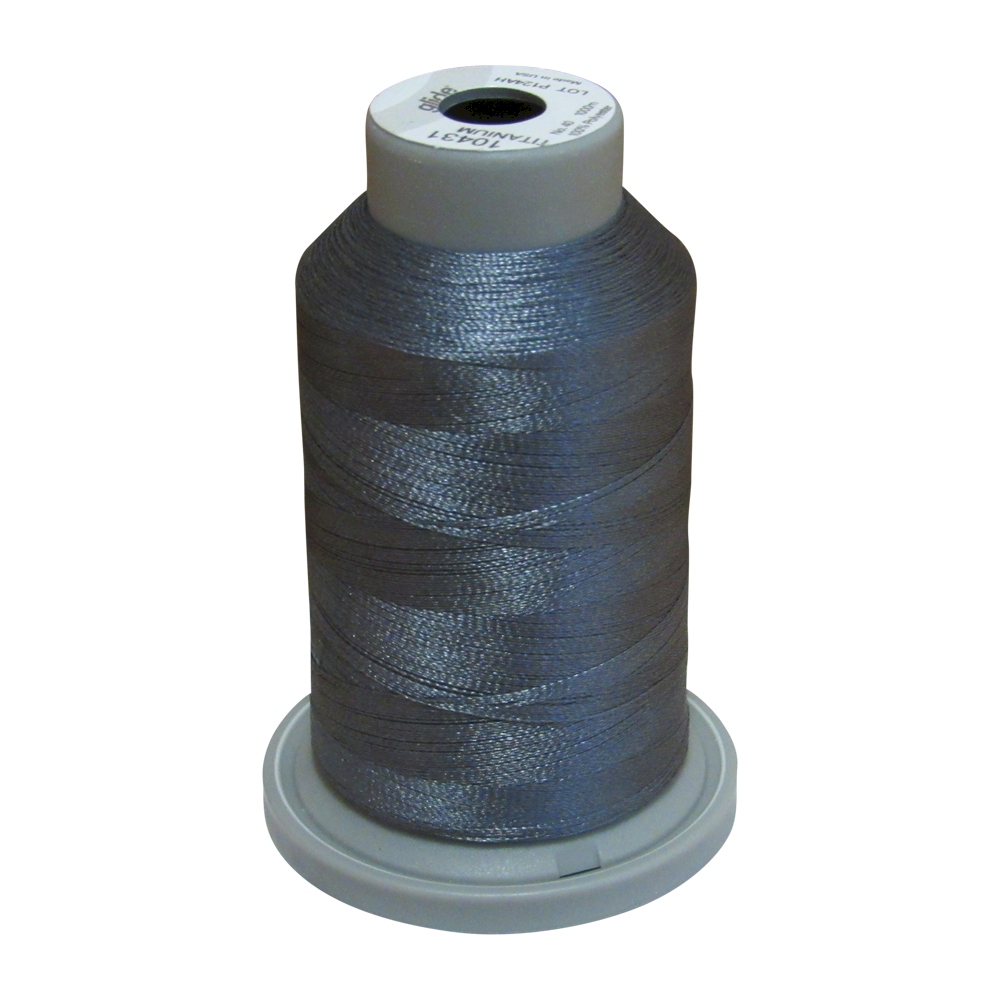 Glide Thread Trilobal Polyester No. 40 - 1000 Meter Spool - 10431 Titanium
