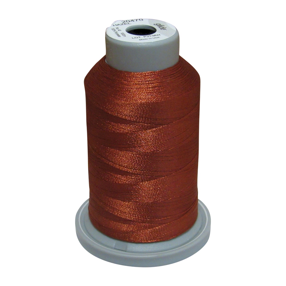 Glide Thread Trilobal Polyester No. 40 - 1000 Meter Spool - 20470 Hazel