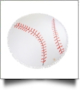 The Coral Palms® Sports Print 60" Round Fringed Beach Towel - BASEBALL - CLOSEOUT