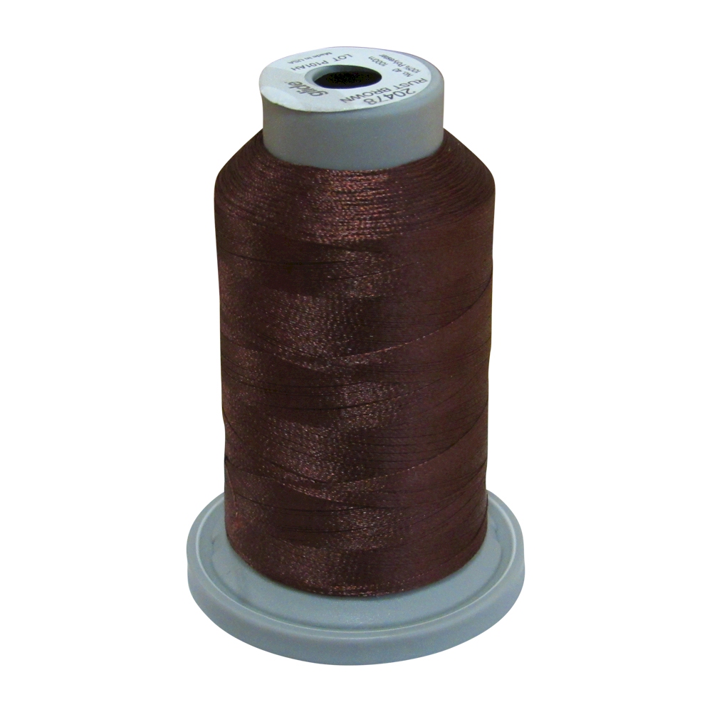 Glide Thread Trilobal Polyester No. 40 - 1000 Meter Spool - 20478 Rust Brown