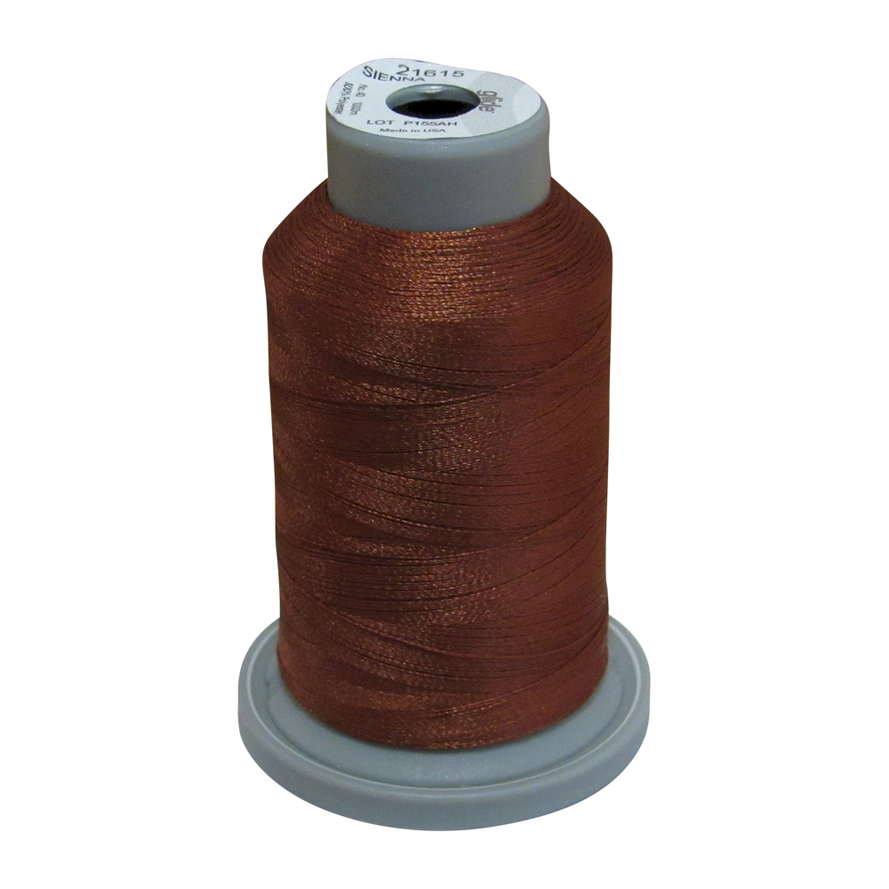 Glide Thread Trilobal Polyester No. 40 - 1000 Meter Spool - 21615 Sienna