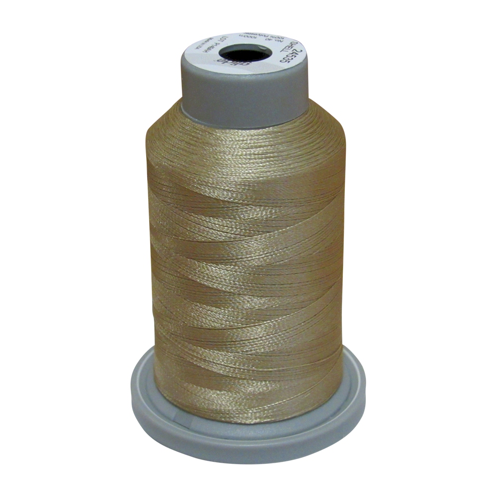 Glide Thread Trilobal Polyester No. 40 - 1000 Meter Spool - 24535 Shell