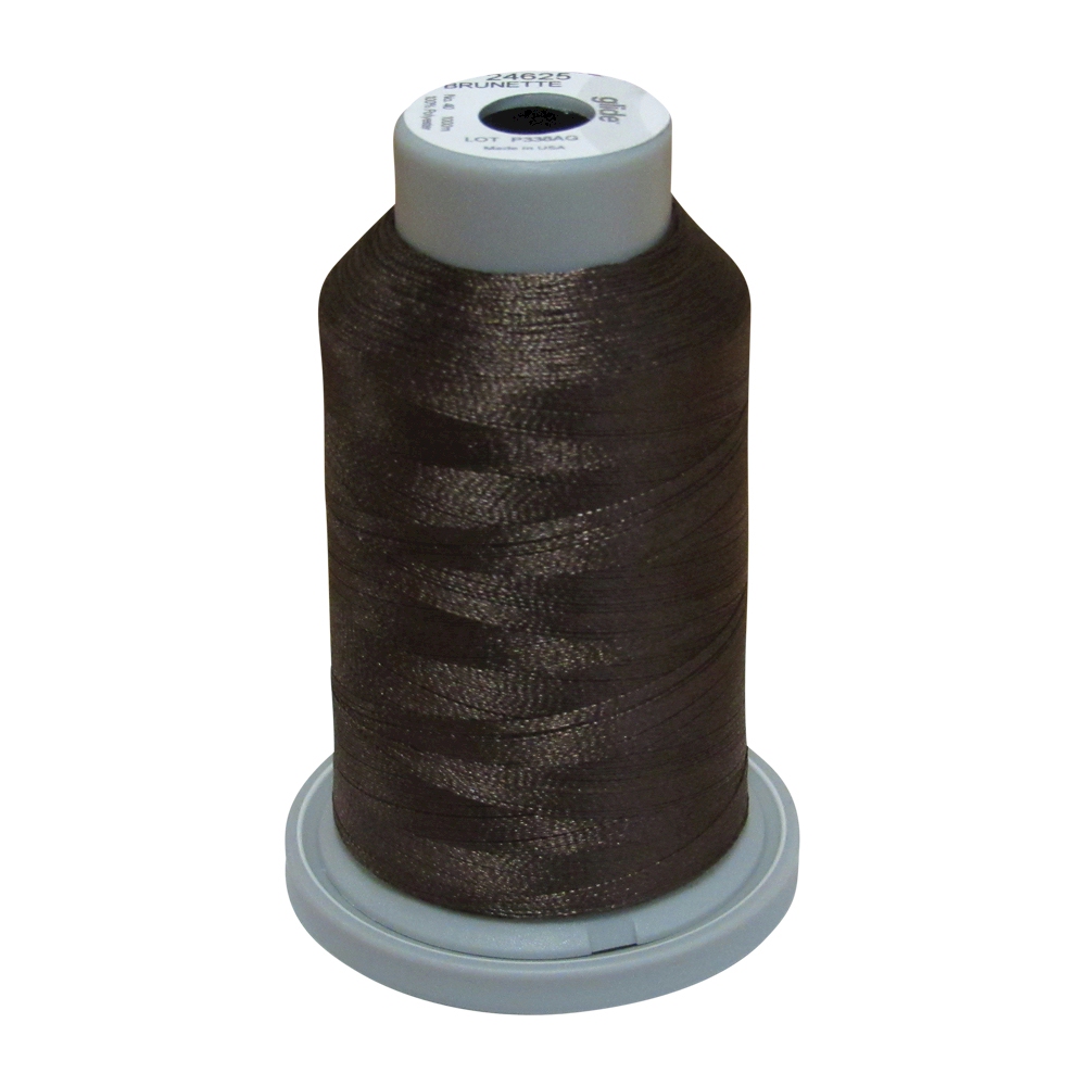 Glide Thread Trilobal Polyester No. 40 - 1000 Meter Spool - 24625 Brunette